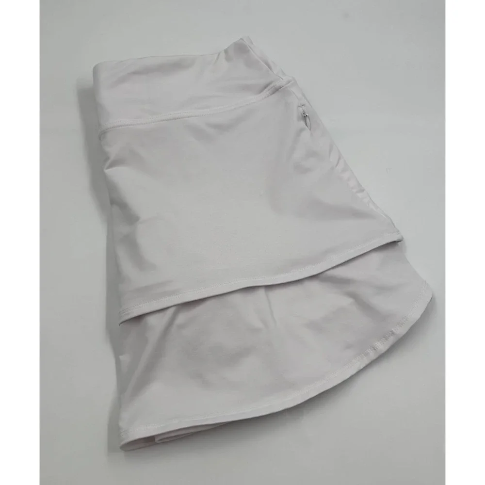 FootJoy Women's M White‎ Solid Polyester Lined Short Skort